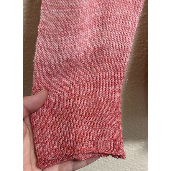 Prana Nightingale Size M Sweater Twisted Open Back Pink Ombre Wool Blend Ballet - Picture 4 of 10